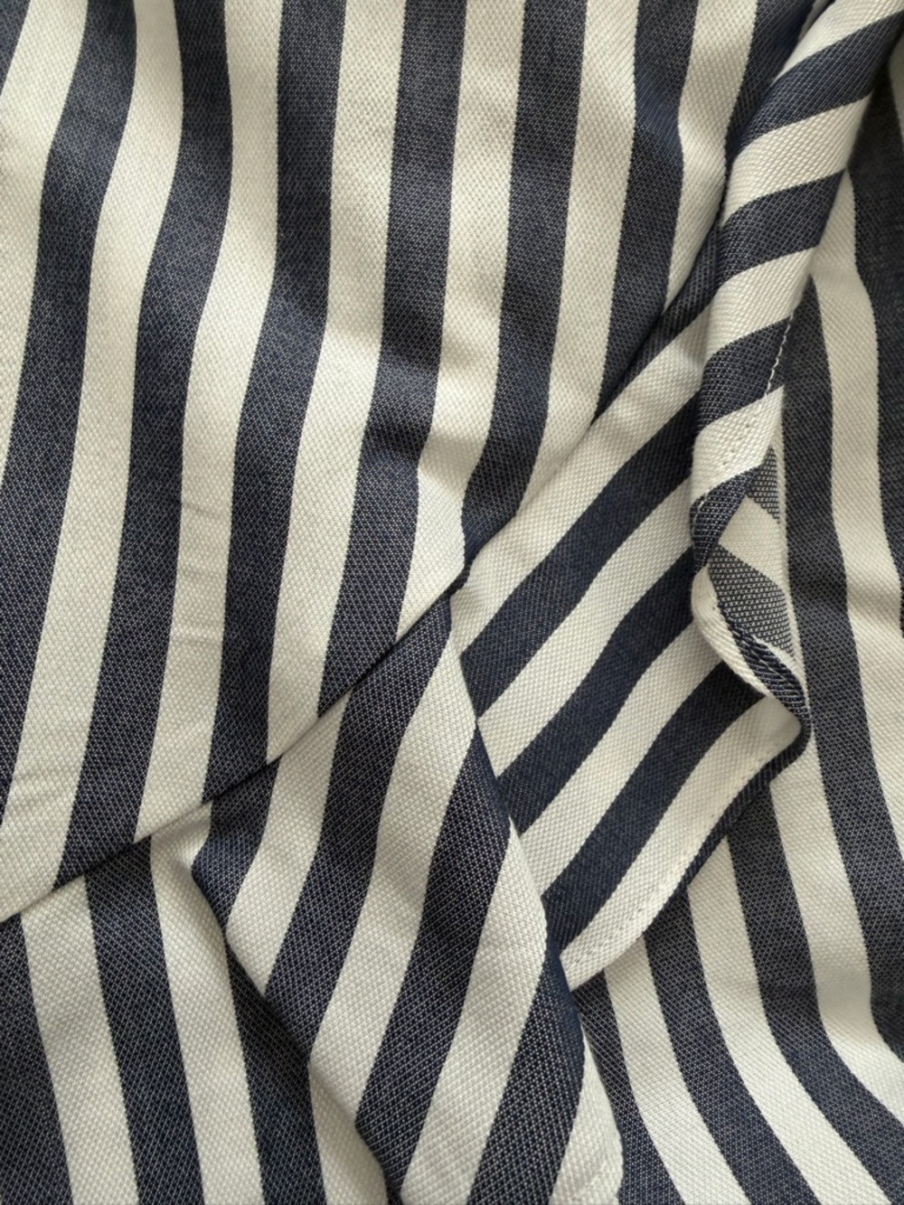 Forever 21 Navy and White Striped Wrap Skort - Picture 2 of 4